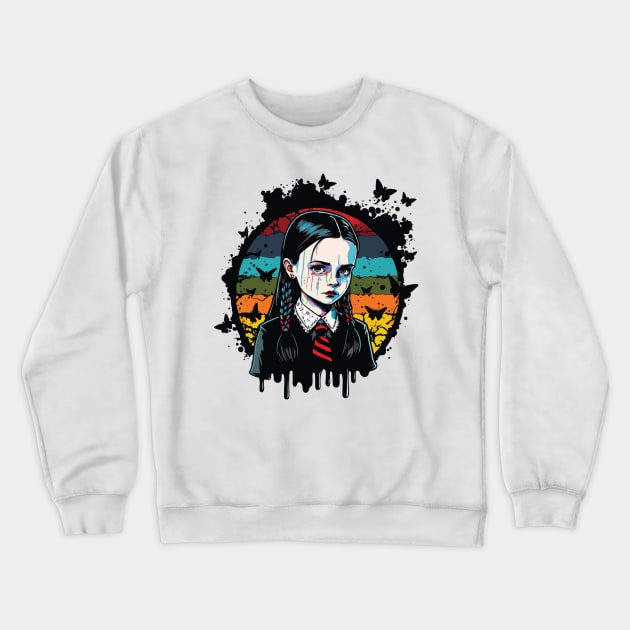 Wednesday Addams 3 Crewneck Sweatshirt by vectrus